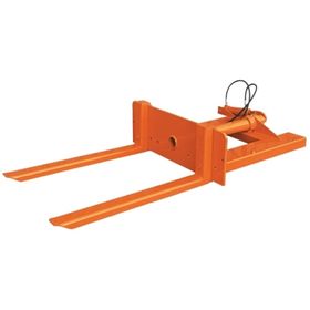 Behälterkipper für Gabelstapler, hydraulisch, verstellbare Zinkenbreite bis 1.125 mm, Kettensicherung, Traglast 1500 kg, Farbe wählbar