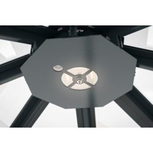 LED-Beleuchtung, Abdeckplatte in anthrazitgrau (RAL 7016)