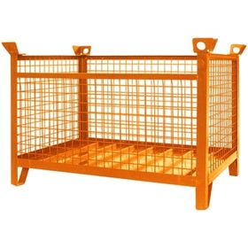 Eichinger Gitterbox-Stapelpalette, Klappbarkeit wählbar, Maße bis 750 x 1.000 x 1.500 mm, Traglast 1.500 kg, 3-fach stapelbar, Farbe wählbar