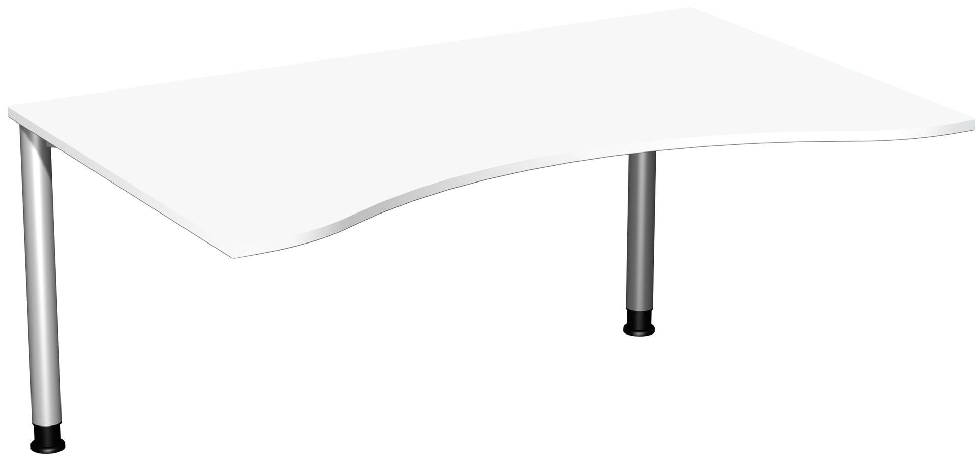 Ergo-Schreibtisch - 4-Fuß Flex - Bürotisch - Höhe 680-800 mm - 1.600 x 1.000 mm (BxT) - Gestell anthrazit - Ahorn