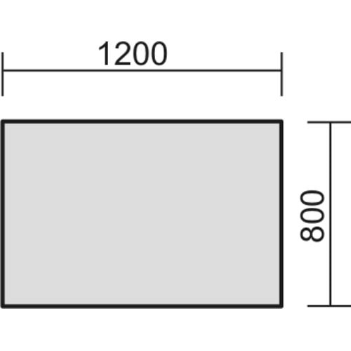 Schreibtisch, Elevate Basic, elektronisch höhenverstellbar, 730 - 1.230 x 1.200 x 800 mm (HxBxT), Gestell anthrazit, Dekor Ahorn