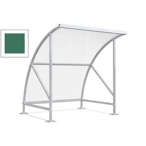 Fahrradunterstand - Fahrradgarage mit Bogendach - Stahl und Kunststoff - 2.290 x 2.090 x 2.100 mm (HxBxT) - Farbe Achatgrau