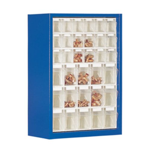 Kleinteilemagazin - Hängeschrank - 910x665x250 mm - 16 Kästen - 1 Größe - enzianblau