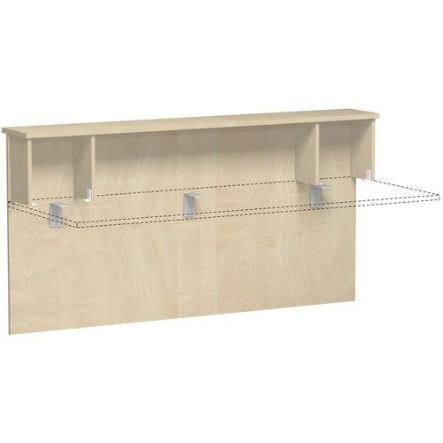 Anbau Thekenelement, Anbaumodul, Fachseiten, 25 mm Dreischicht-Feinspan, 1.025 x 1.800 x 300 mm (HxBxT), Dekor Ahorn