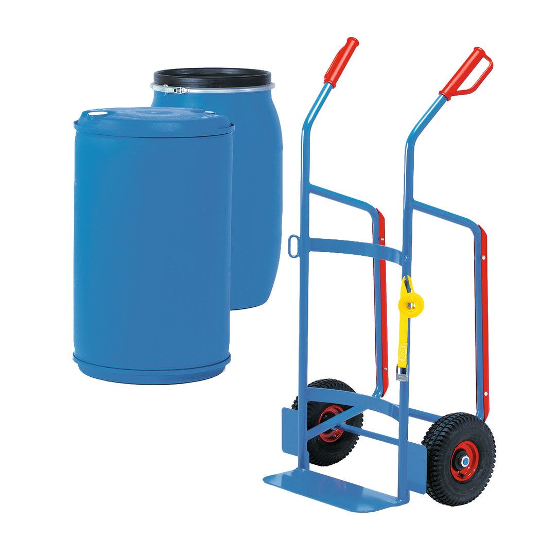 Fetra - Fasskarre für 120 bis 220 l Fässer - Tragkraft 250 kg - Luft