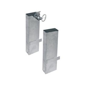 Bodenhülse rechteckig, 80 x 40 mm (BxT), feuerverzinkt, verriegelbar