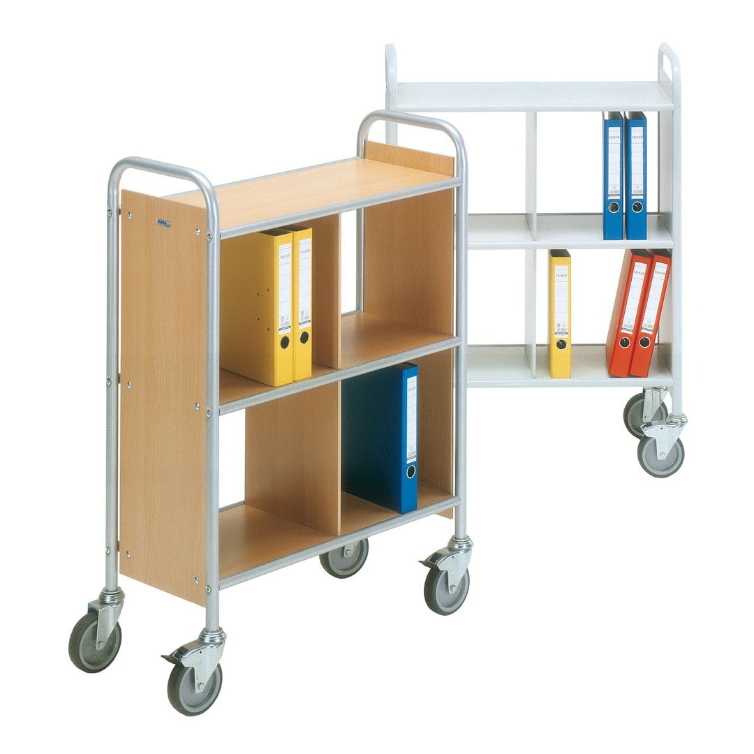 Fetra - Bürowagen - 150 kg - (BxT) 350 x 720 mm - 4 Fächer