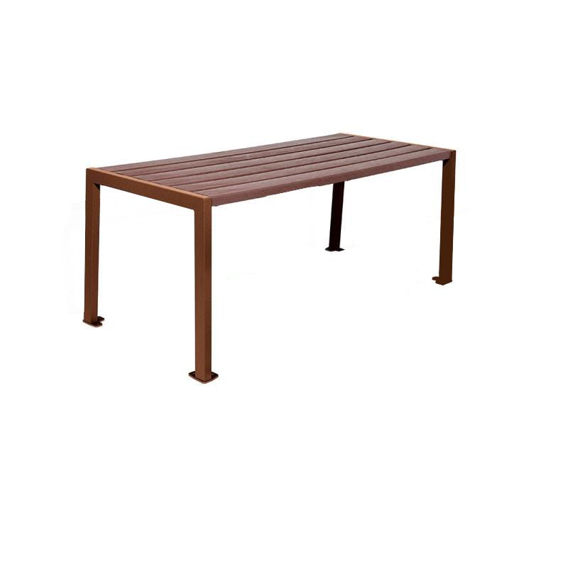 Tisch aus Stahl und Kunststoff - verzinkt und beschichtet - 750 x 1.800 x 798 mm (HxBxT) - Farbe enzianblau