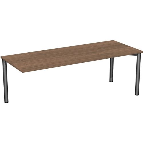 Schreibtisch - 4-Fuß Flex - Bürotisch - 720 x 1.000 x 800 mm (HxBxT) - Gestell anthrazit - Ahorn