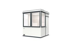 Bürocontainer, Pförtnerhäuschen, Kassenhaus, Anmeldung, Sanitär-Container, mobil, für Außen, 2.820 x 2.400 x 2.280 mm (HxBxT), 5,47 qm, mit Fußboden