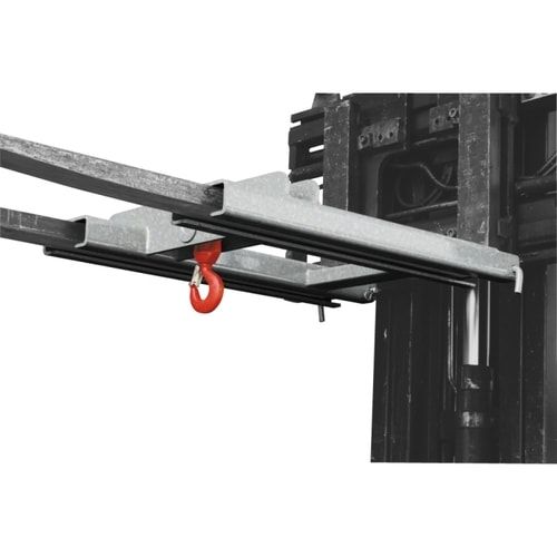 Eichinger Lasthaken für Stapler/Kran für 1 Staplerzinken, Zinken-QS 200 x 80 mm (BxH), 510 x 210 x 400 mm (HxBxT), Gewicht 15 kg, Farbe anthrazitgrau