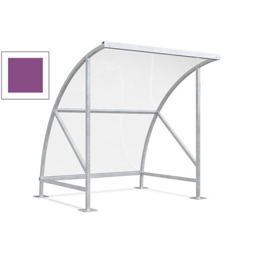 Fahrradunterstand - Fahrradgarage mit Bogendach - Stahl und Kunststoff - 2.290 x 2.090 x 2.100 mm (HxBxT) - Farbe Achatgrau