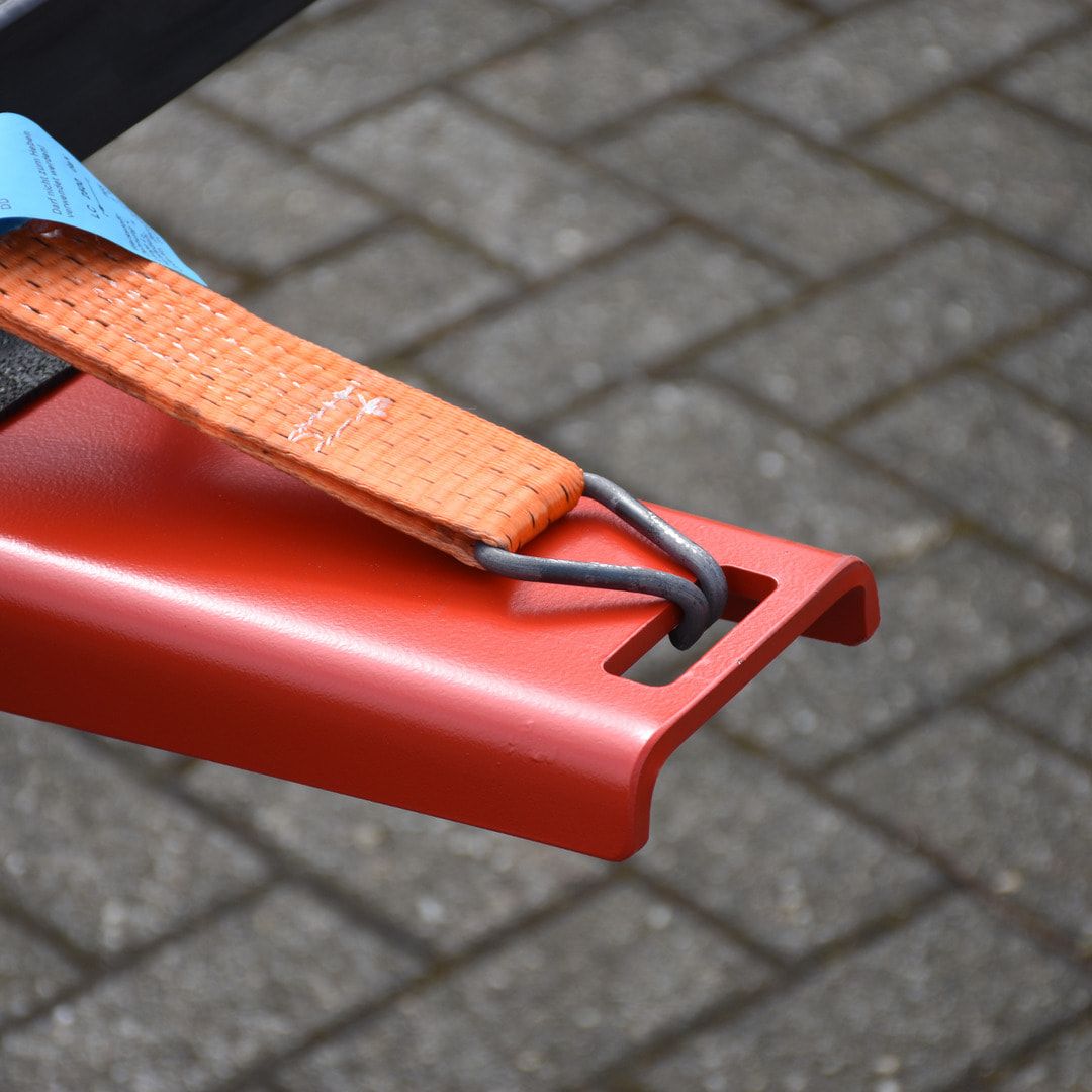 Langgutseitenlader - Traglast 750 kg - 145 x 1.100 x 1.465 mm (HxBxT) - feuerrot
