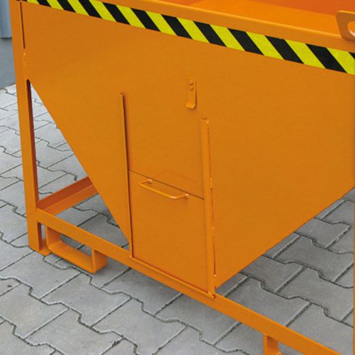 Eichinger Abfülltrichter, Silobehälter für Stapler und Kran, Volumen 1.000 L, Auslaufschieber, 1.560 x 1.200 x 1.000 mm (HxBxT), Farbe anthrazitgrau