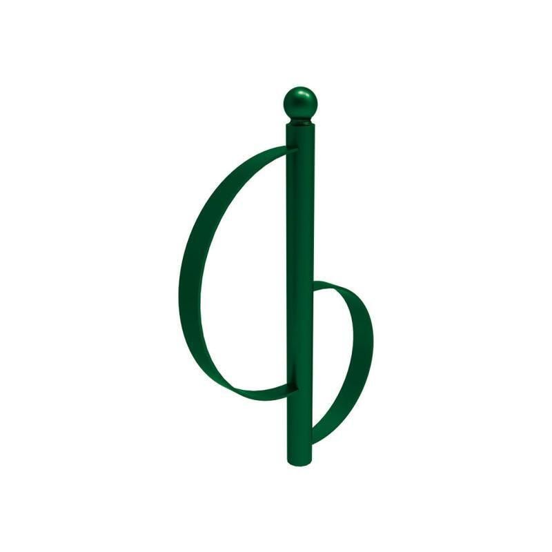 Fahrradbügel - Anlehnbügel - Fahrradständer - Kugelkopf - zum Einbetonieren - 1.000 x 675 mm (HxB) - Farbe enzianblau (RAL 5010)