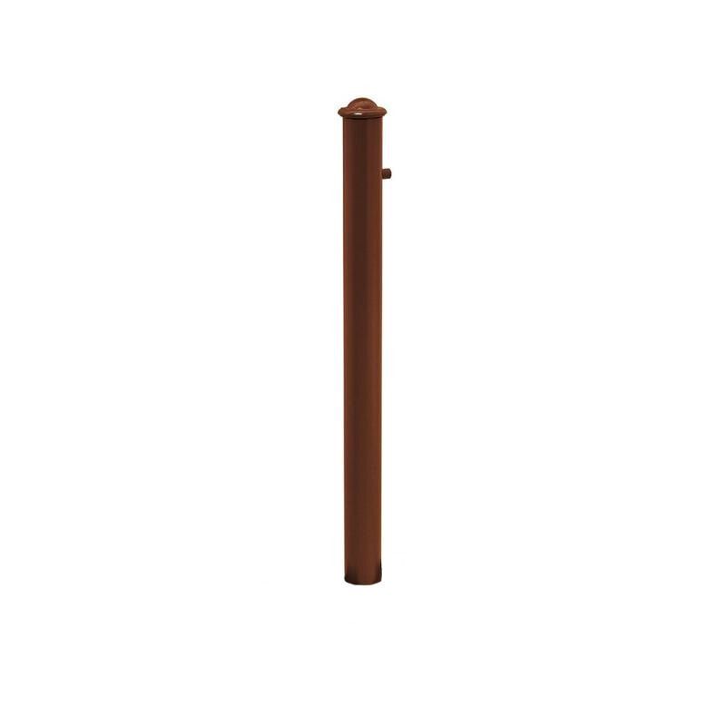 Herausnehmbarer Pfosten mit Helmkopf und Dreikantschloss - 76 x 885 mm (DxH) - Farbe enzianblau