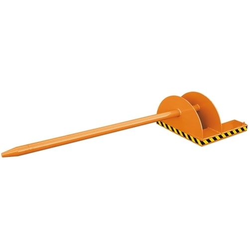 Eichinger Tragdorn für Stapler, Tragkraft 1.000 kg, Dornlänge 2.000 mm, Dorndurchmesser 85 mm, Einfahrtaschen, Farbe anthrazitgrau
