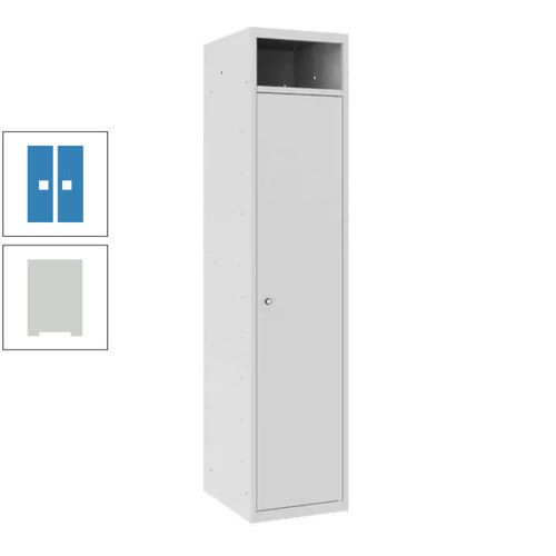 Wäschesammelschrank, Wäscheschrank, Einwurfschlitz, Zylinderschloss, 1.800 x 400 x 500 mm (HxBxT), Korpus anthrazitgrau, Front anthrazitgrau