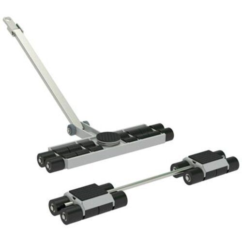 Fahrwerk Set - 1 Lenkfahrwerk, 1 Transportfahrwerk - Traglast 12.000 kg - Schwerlastrollen - Unterfahrhöhe 110 mm