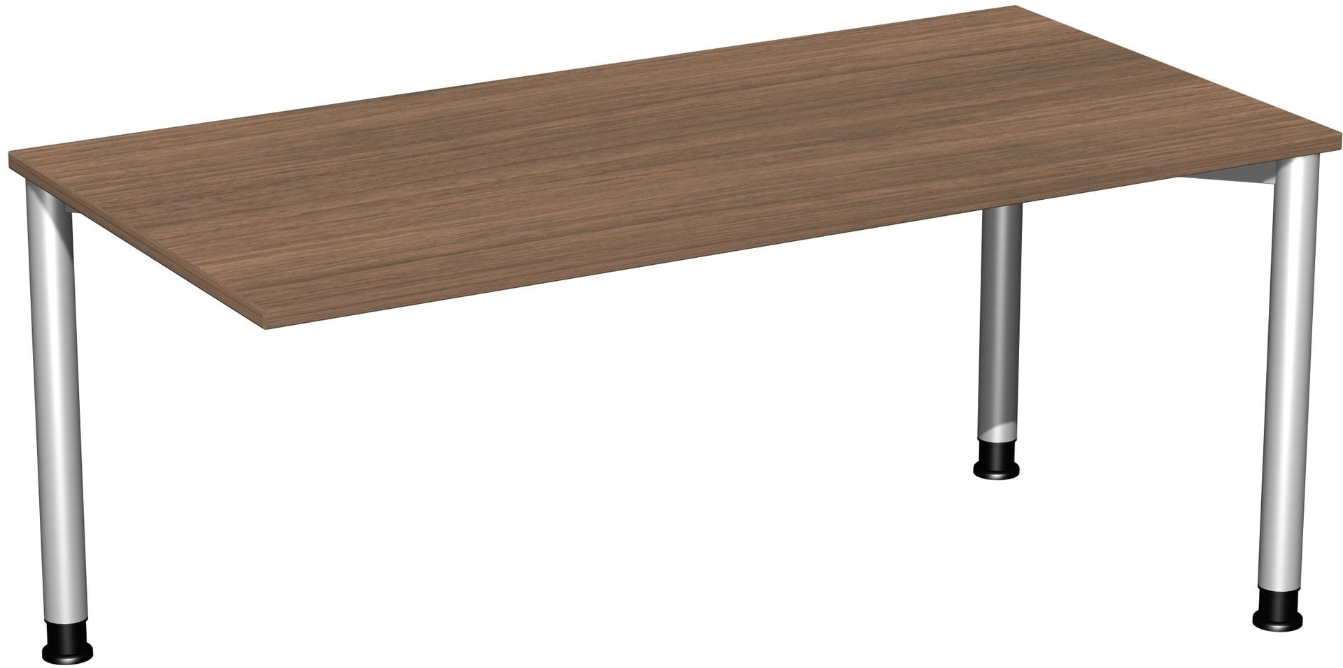 Schreibtisch - 4-Fuß Flex - Bürotisch - Höhe 680-800 mm - 1.200 x 600 mm (BxT) - Gestell anthrazit - Ahorn