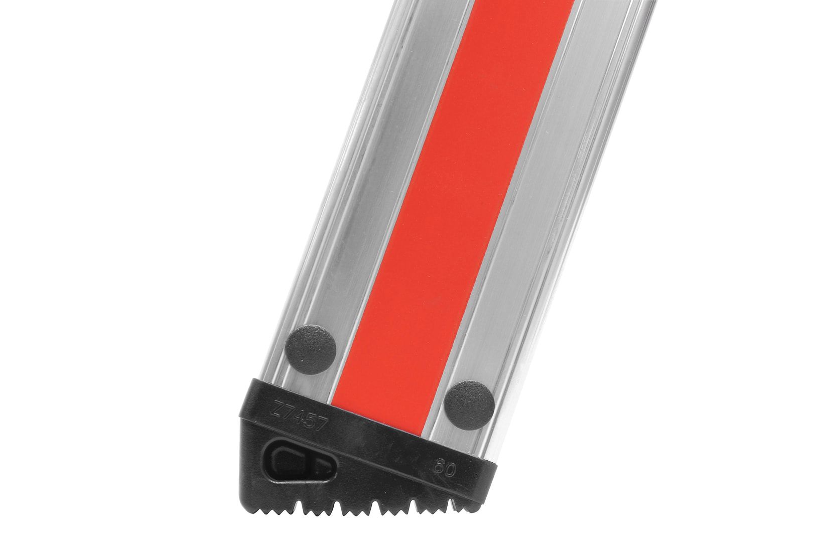 Aluminium-Sprossenstehleiter - Länge 1.570 mm - beidseitig begehbar - Füße angewinkelt - Aluleiter Hymer