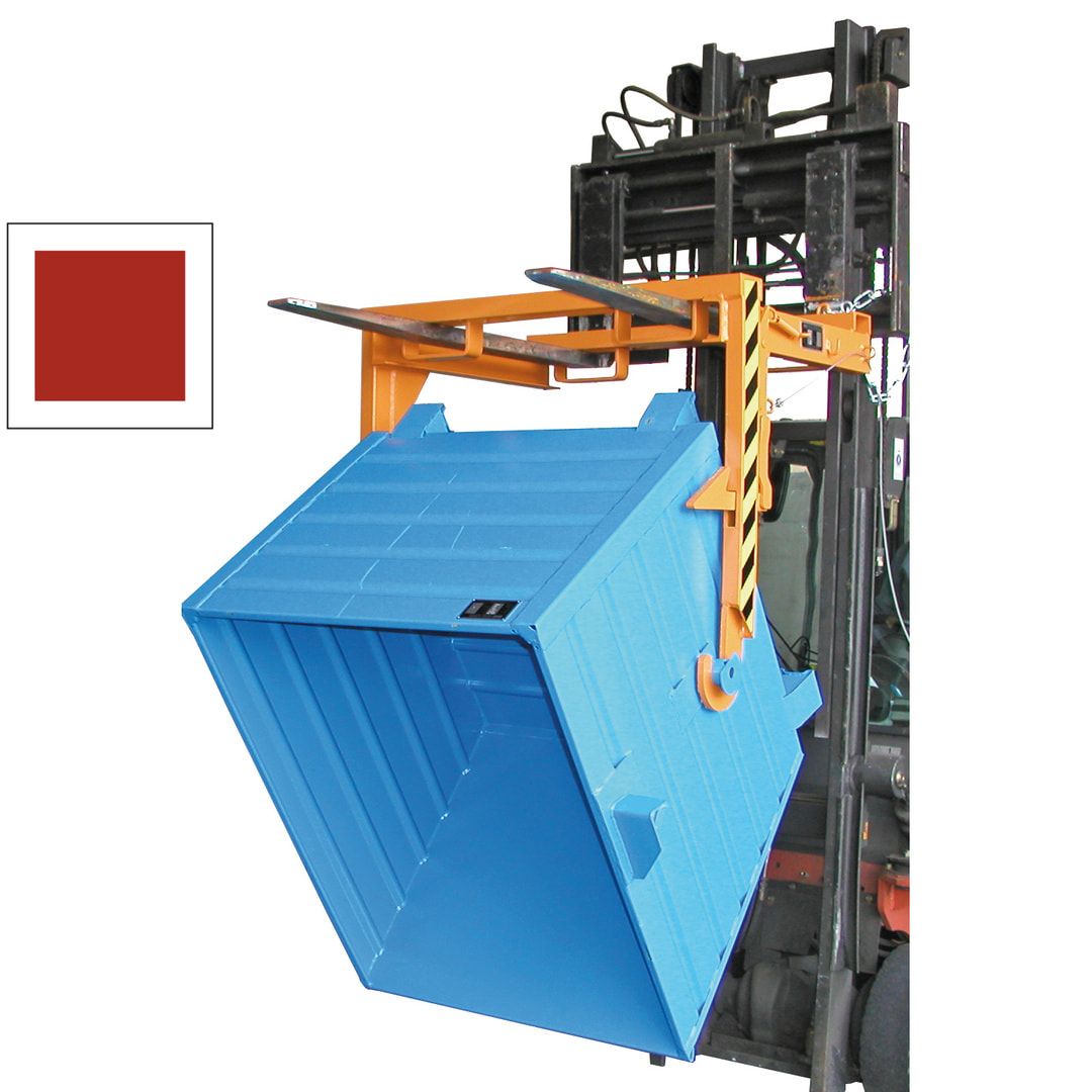 BAUER Kipptraverse - für Stapelkipper mit 1.500 l Volumen - hydraulisch - feuerrot