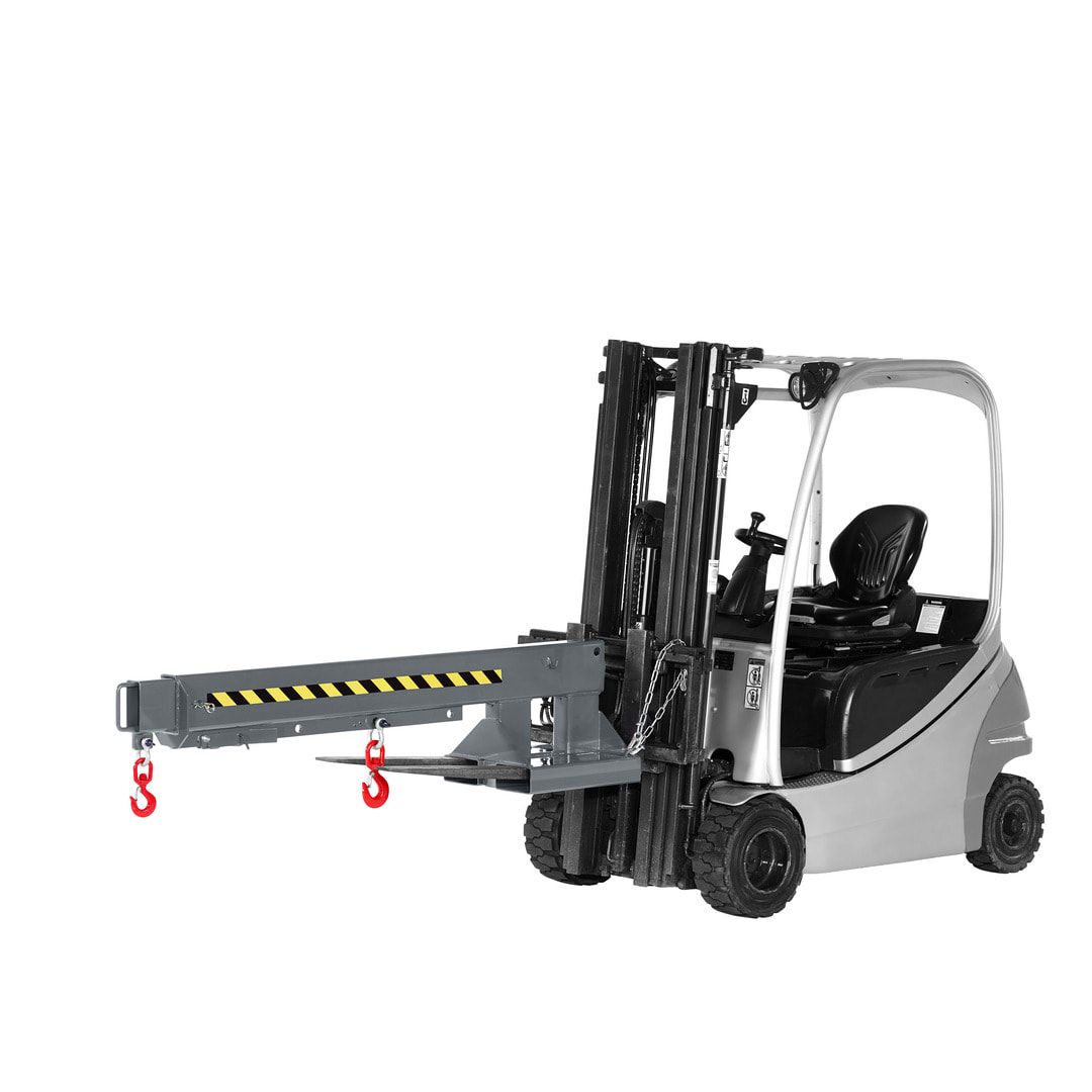 Kranarm für Gabelstapler - max. Traglast 5.000 kg - Länge 2.220 - 3.720 mm - anthrazitgrau