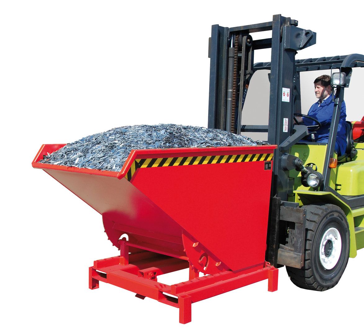 BAUER Schwerlast-Kipper - 4.000 kg - 1.200 l - automatische Entriegelung - blau