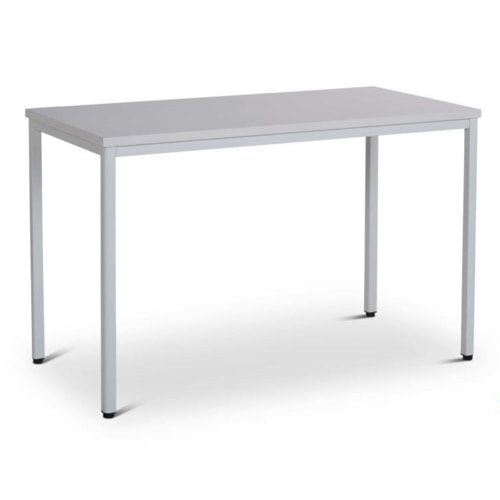 Schreibtisch - Konferenztisch - 750 x 1.200 x 600 mm (HxBxT) - Gestell lichtgrau - Tischplatte grau