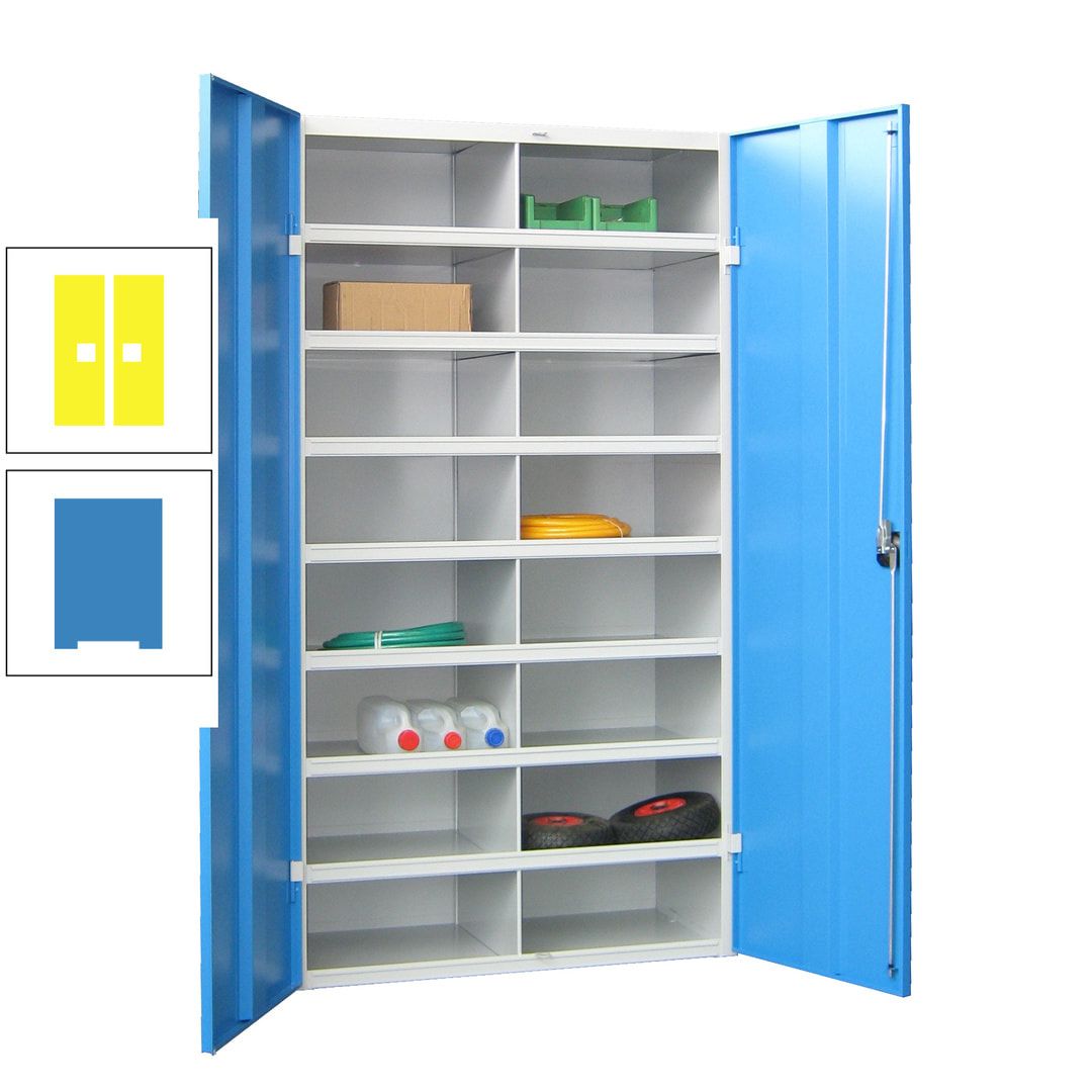 Aktenschrank - Fächerschrank - Sortierstation - 16 Fächer - Büroschrank - Dokumentenablage - 1.800 x 1.000 x 530 mm (HxBxT) - anthrazitgrau