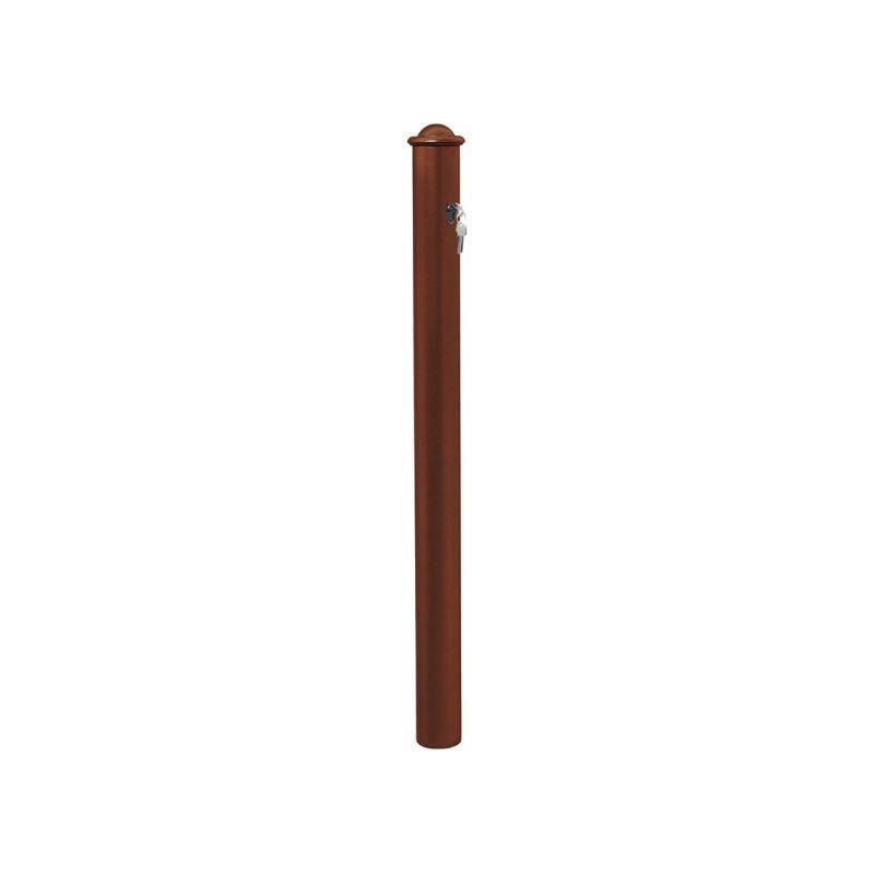 Herausnehmbarer Pfosten mit Helmkopf und Zylinderschloss - 76 x 885 mm (DxH) - Farbe enzianblau