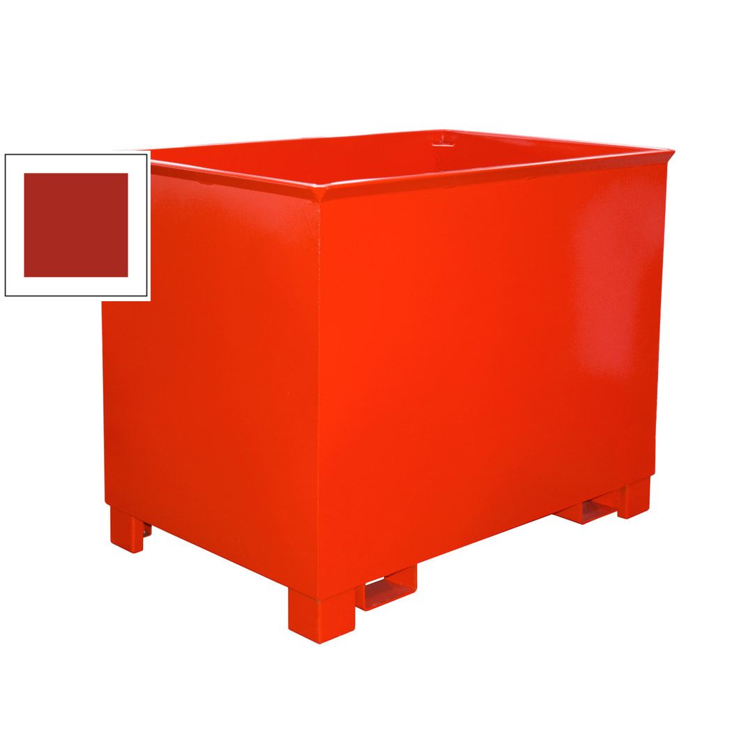 Container - 3-fach stapelbar - Volumen 300 l - Traglast 500 kg - 800 x 840 x 620 mm (HxBxT) - feuerrot