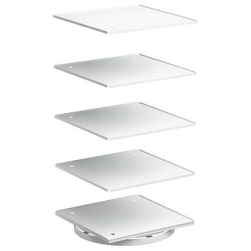 Drehständer, Drehgestell, für 16 Schubladenmagazine, 1.680 x 700 x 700 mm (HxBxT), lichtgrau