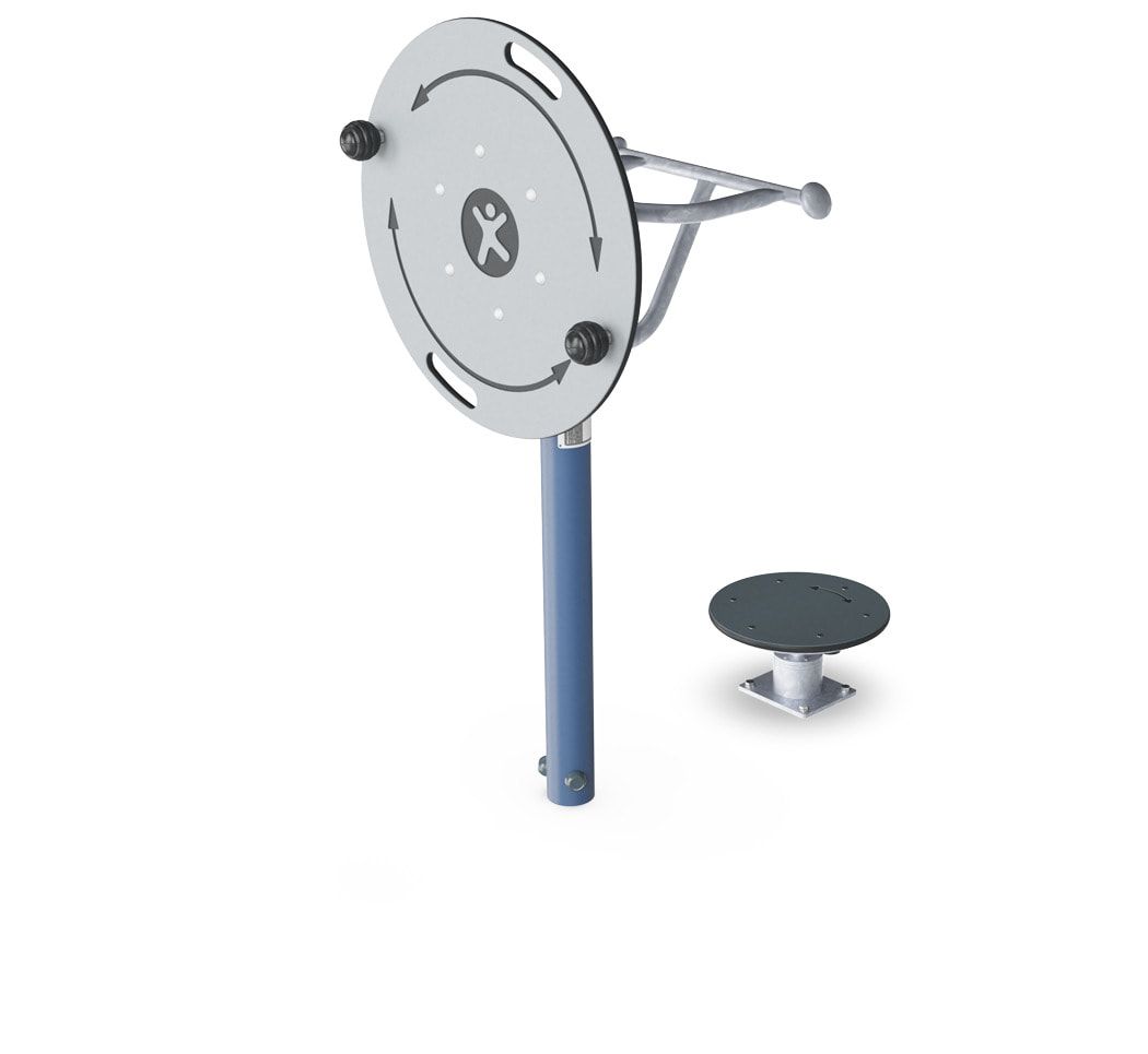 Twist und Flexrad, Fitness, Gleichgewichtstraining, Trainingsgerät Oberkörper, ergonomisch, 2 Nutzer, Fitness-App, 1.650 x 1.180 x 800 mm (HxBxT)