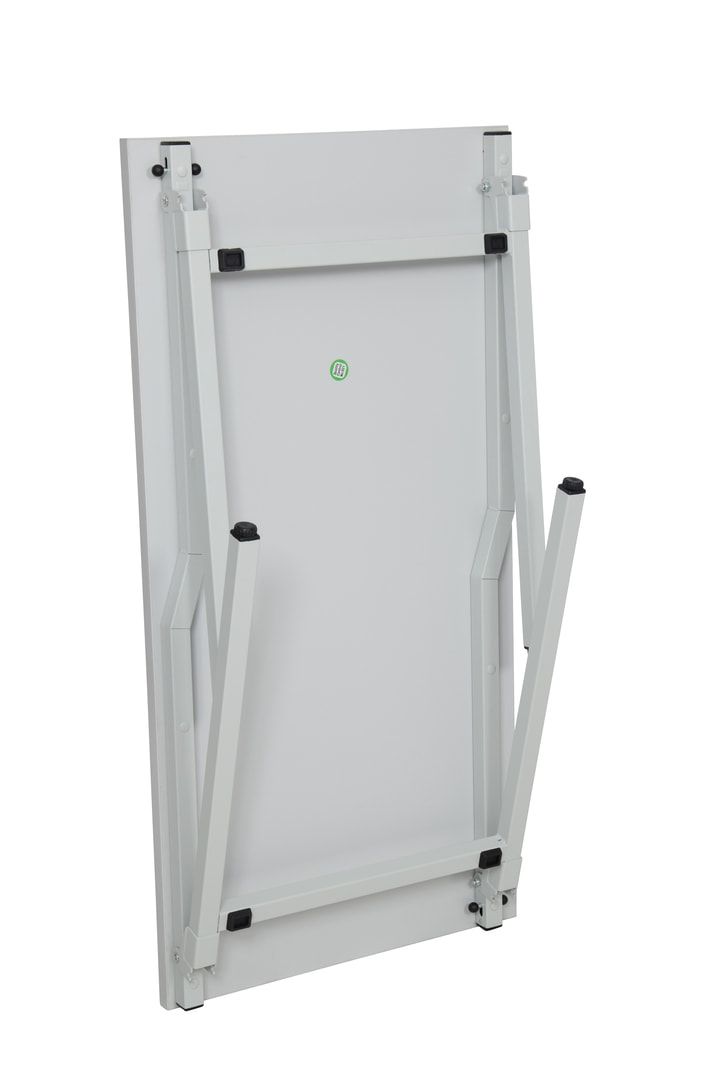 Klapptisch - Mehrzwecktisch - 750 x 1.200 x 600 mm (HxBxT) - Gestell lichtgrau - Tischplatte grau