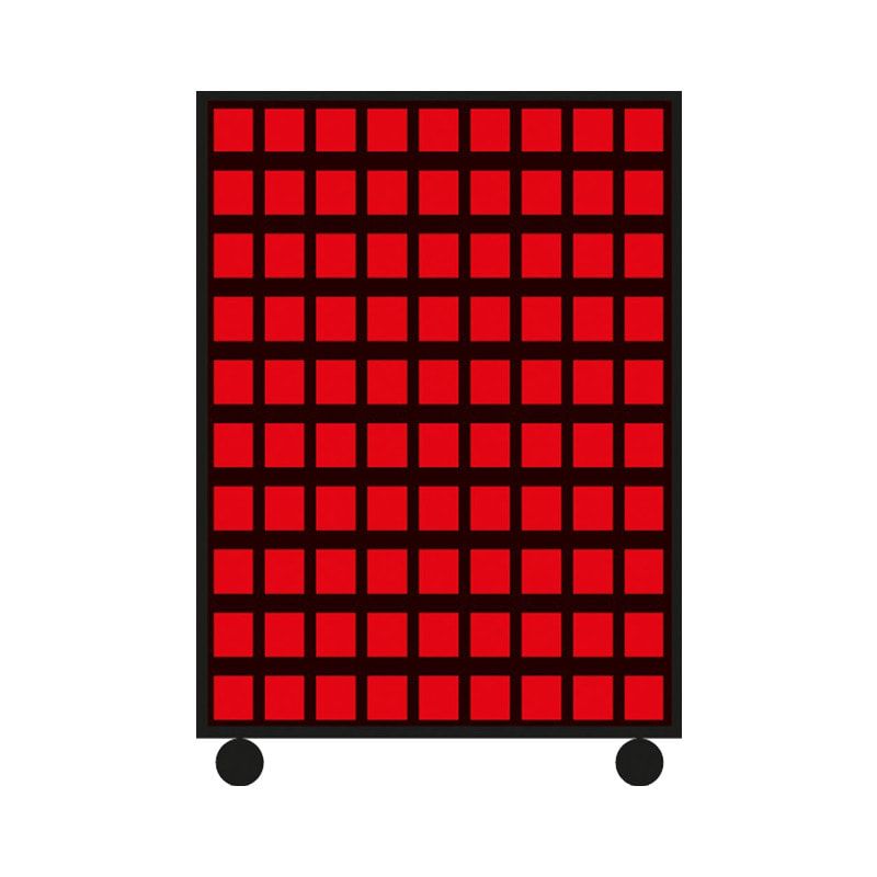 Mobiles Regal mit Sichtlagerkästen beidseitig - 138 Kästen - flexibles Stecksystem, robust und kippsicher - 1.450 x 1.010 x 540 mm (HxBxT)