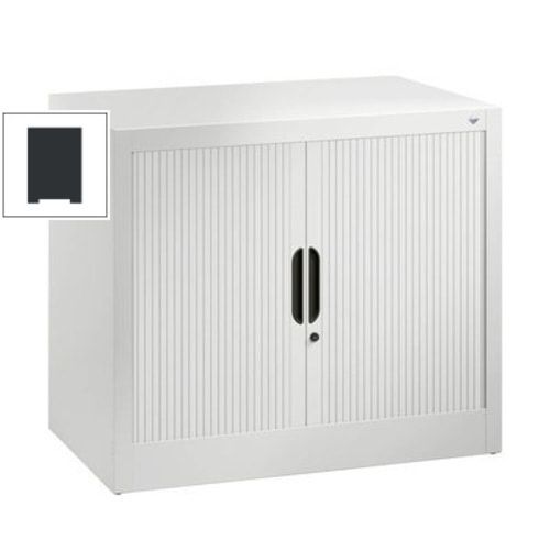 C+P Omnispace, Rollladenschrank, Aktenschrank, Büroschrank, Stahlschrank, abschließbar, 1 Fachboden, Farbe lichtgrau, 720 x 800 x 420 mm (HxBxT)