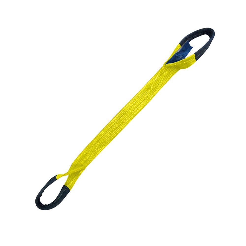 Doppellagiges Hebeband aus Polyester, für Hebezeuge, Kranarme, Stapler, Krane, Traglast 1.000 kg, Länge 2 mm, Farbe Violett, hitzebeständig