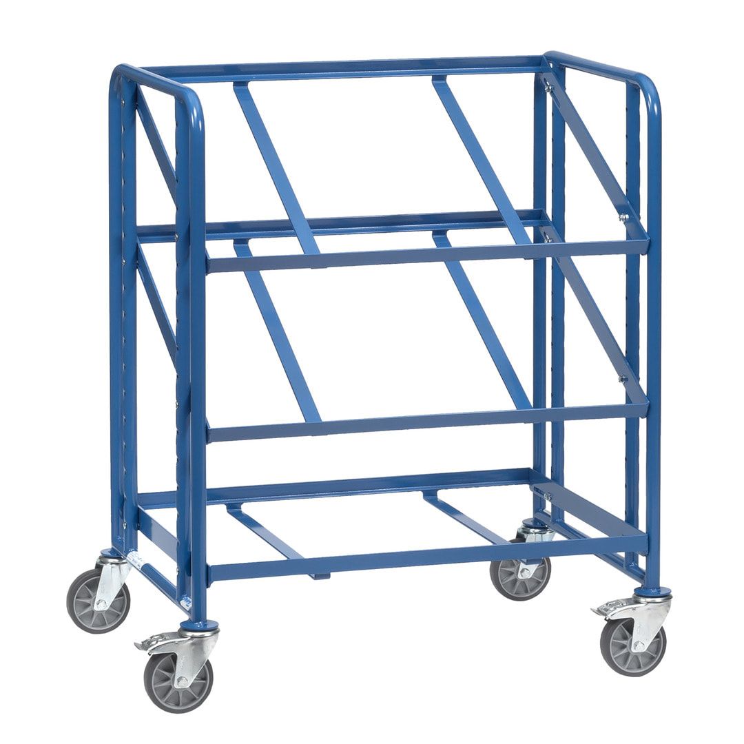 Fetra - Etagenwagen für 6 Eurokästen - 250 kg - 1.101 x 935 x 666 mm (HxBxT)