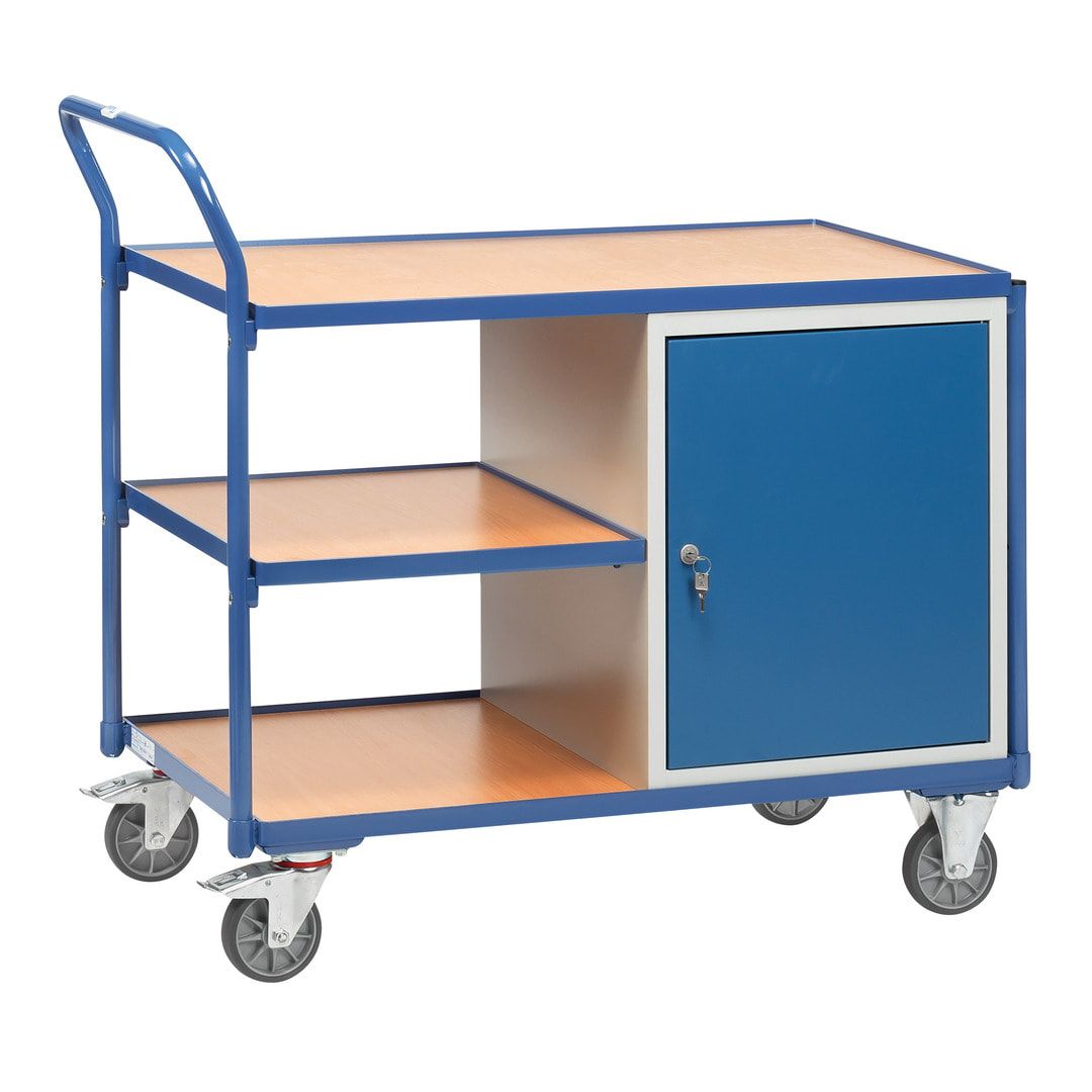 Fetra - Werkstattwagen - 300 kg - 1.040 x 600 x 1.130 mm (HxBxT) - 1 Schrank