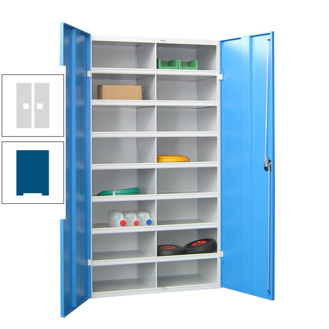 Aktenschrank - Fächerschrank - Sortierstation - 16 Fächer - Büroschrank - Dokumentenablage - 1.800 x 1.000 x 530 mm (HxBxT) - anthrazitgrau
