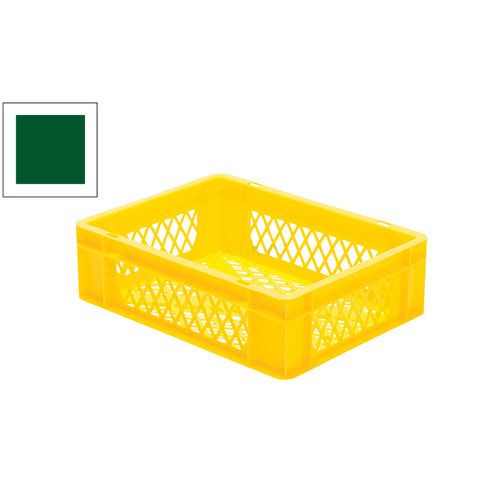 Eurobox - Eurokasten - Volumen 10 l - Boden und Wände durchbrochen - 120 x 300 x 400 mm (HxBxT) - VE 4 Stk. - blau
