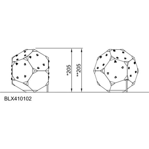 Kletterwürfel, Klettergriffe, schräge Panels, Kletterstollen, recyceltes Material, für ca.8 Nutzer, Maße 2.050 x 2.150 x 1.830 mm (HxBxT), mehrfarbig