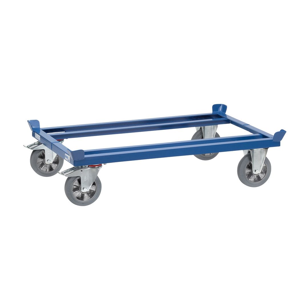 Fetra Palettenfahrgestell - Tragkraft 1.200 kg - 329 x 1.055 x 1.255 mm (HxBxT) - Vollgummi Rollen