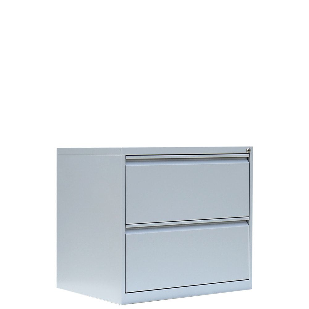 Hängeregistraturschrank, Hängeregisterschrank, 2 Schubladen, 2-bahnig, DIN A4, 700 x 760 x 620 mm (HxBxT), Korpus- und Schubladenfarbe wählbar