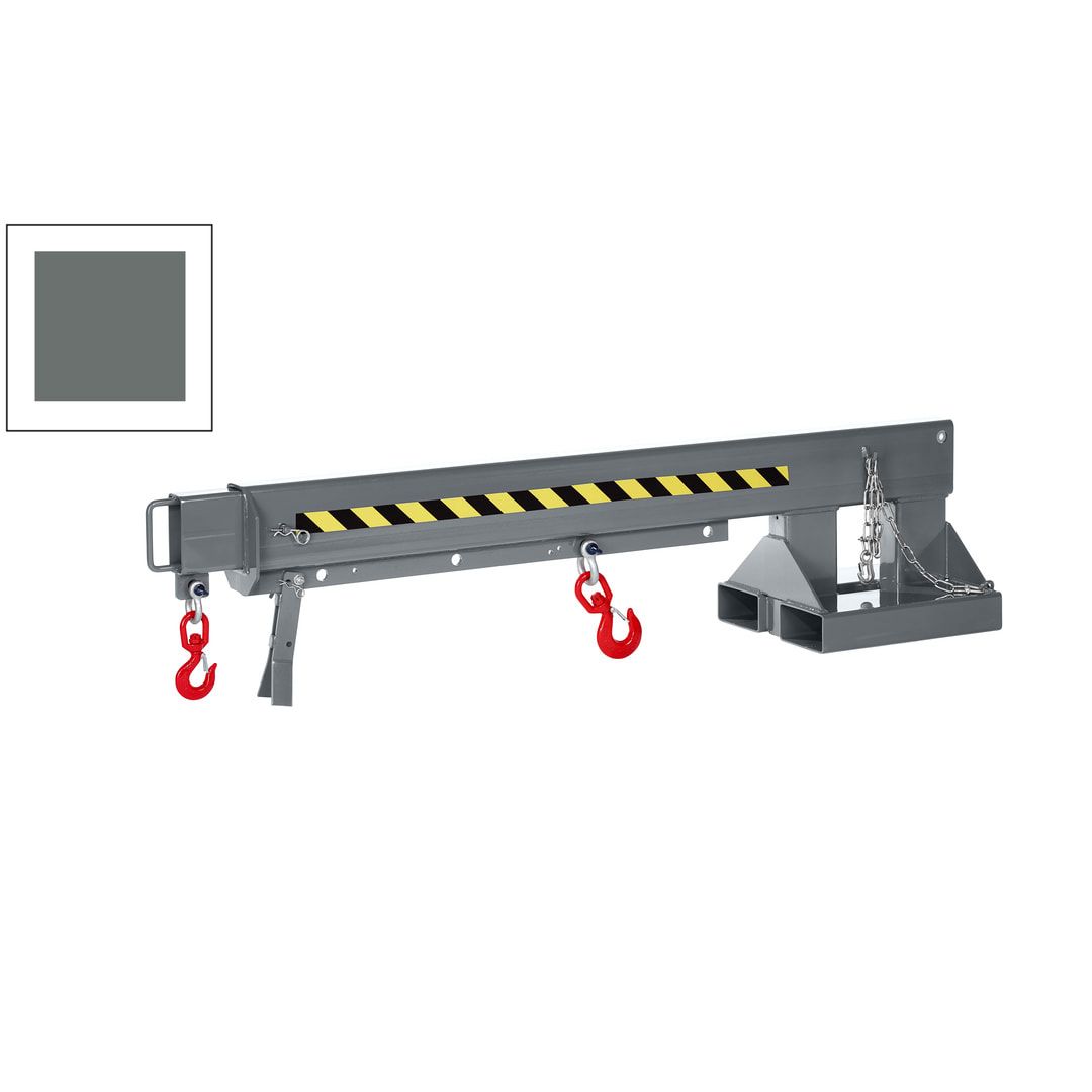 Kranarm für Gabelstapler - max. Traglast 5.000 kg - Länge 2.220 - 3.720 mm - anthrazitgrau