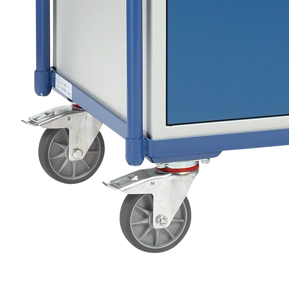 Fetra - Werkstattwagen - Tragkraft 300 kg - 1.040 x 600 x 1.130 mm (HxBxT) - 2 Schränke