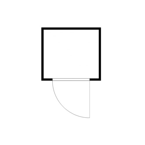 Mehrzweckbox - Kleinteilelager - Lagerbox - 2.425 x 1.400 x 1.250 mm (HxBxT) - doppelwandige Einflügeltür