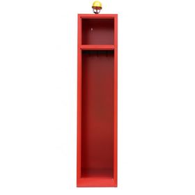 Feuerwehrschrank - Spind mit Helmhalter - 1.800 x 500 mm (HxT) - feuerrot