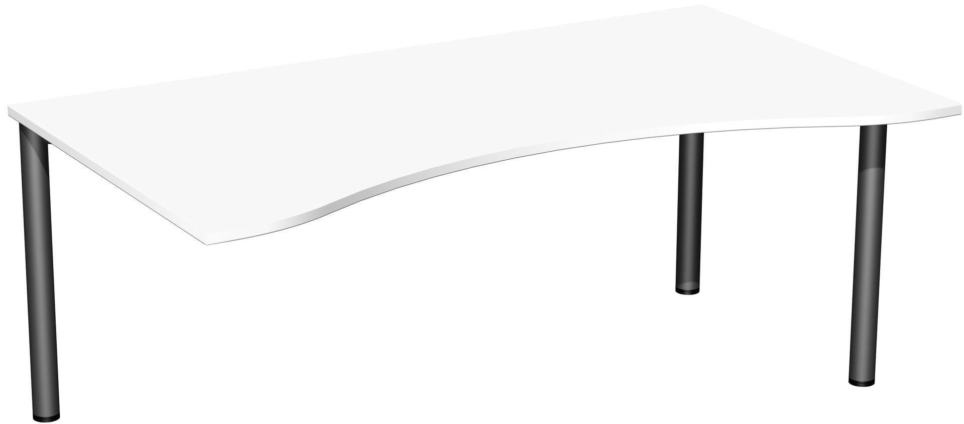 Ergo-Schreibtisch - 4-Fuß Flex - Bürotisch - 720 x 1.600 x 1.000 mm (HxBxT) - Gestell anthrazit - Ahorn